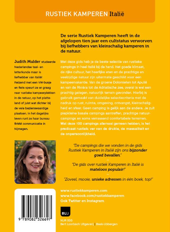 Italië / Rustiek Kamperen achterkant