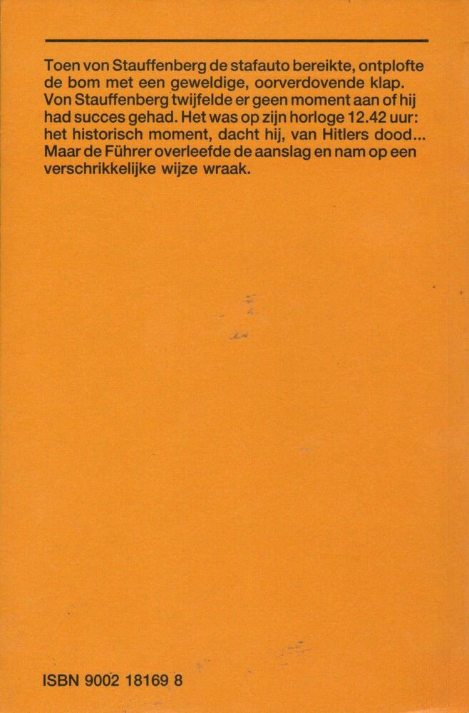 De aanslag op Hitler / Bibliotheek van de Tweede Wereldoorlog / 5 achterkant