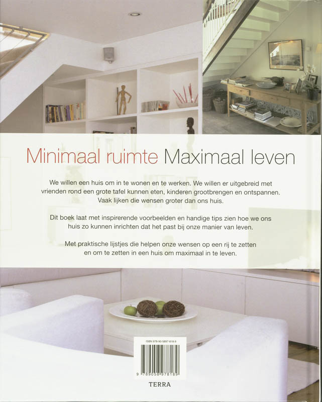 Minimaal Ruimte Maximaal Leven achterkant