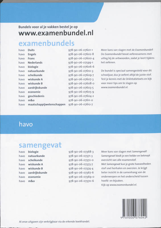 Examenbundel - Geschiedenis 2010/2011 - deel HAVO achterkant