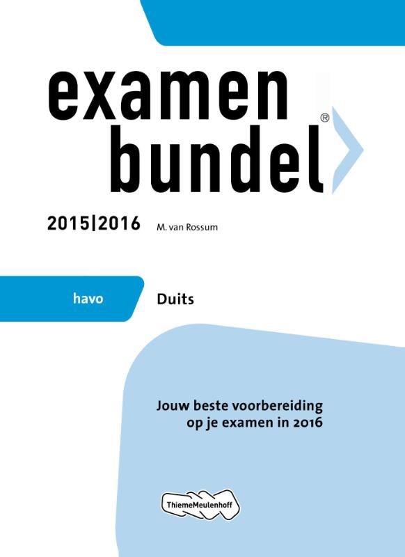 Examenbundel Havo Duits 2015/2016