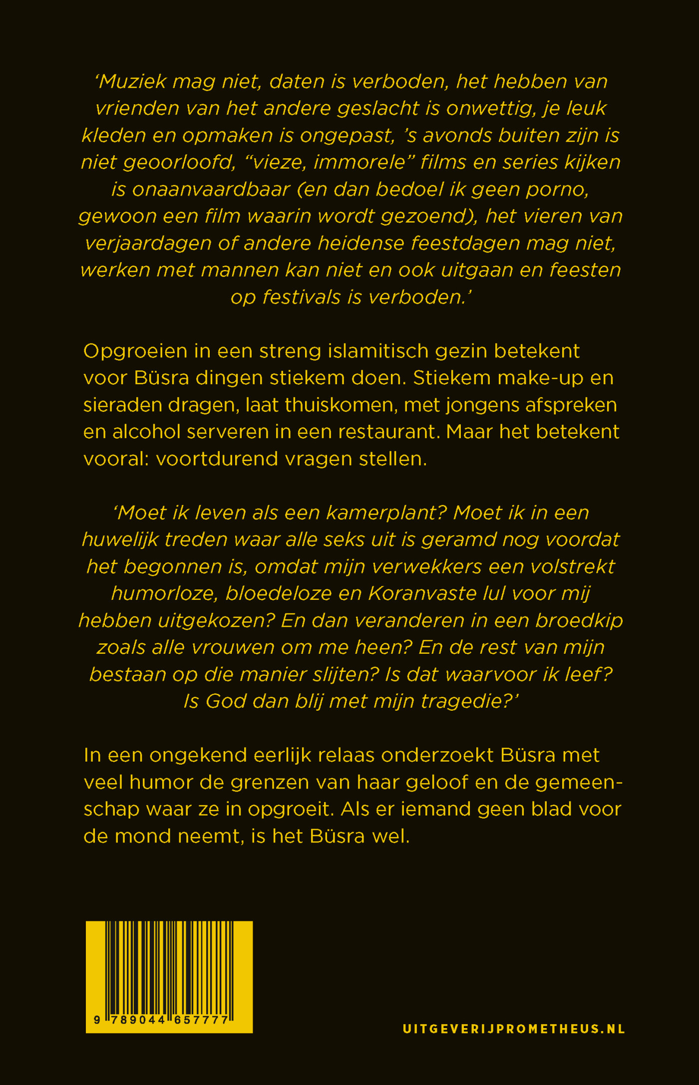 Ik ga leven achterkant