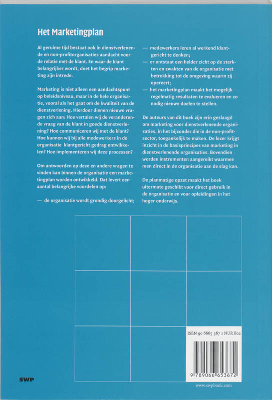 Het Marketingplan achterkant