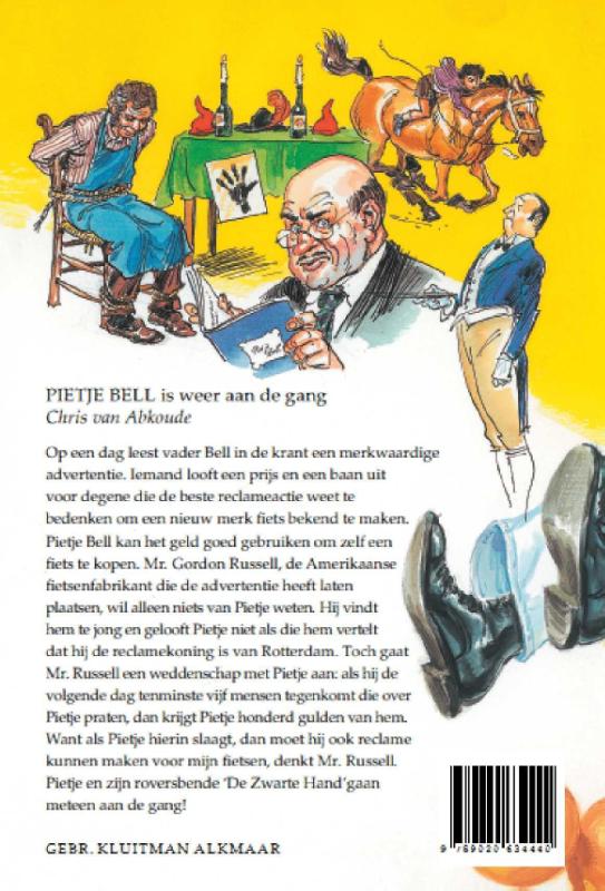 Pietje Bell is weer aan de gang / Pietje Bell serie achterkant