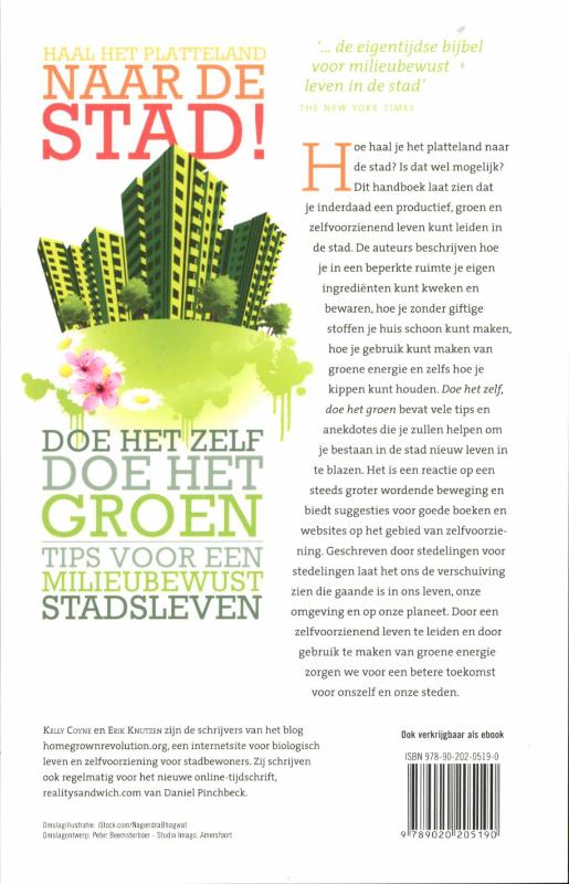 Doe het zelf, doe het groen! achterkant