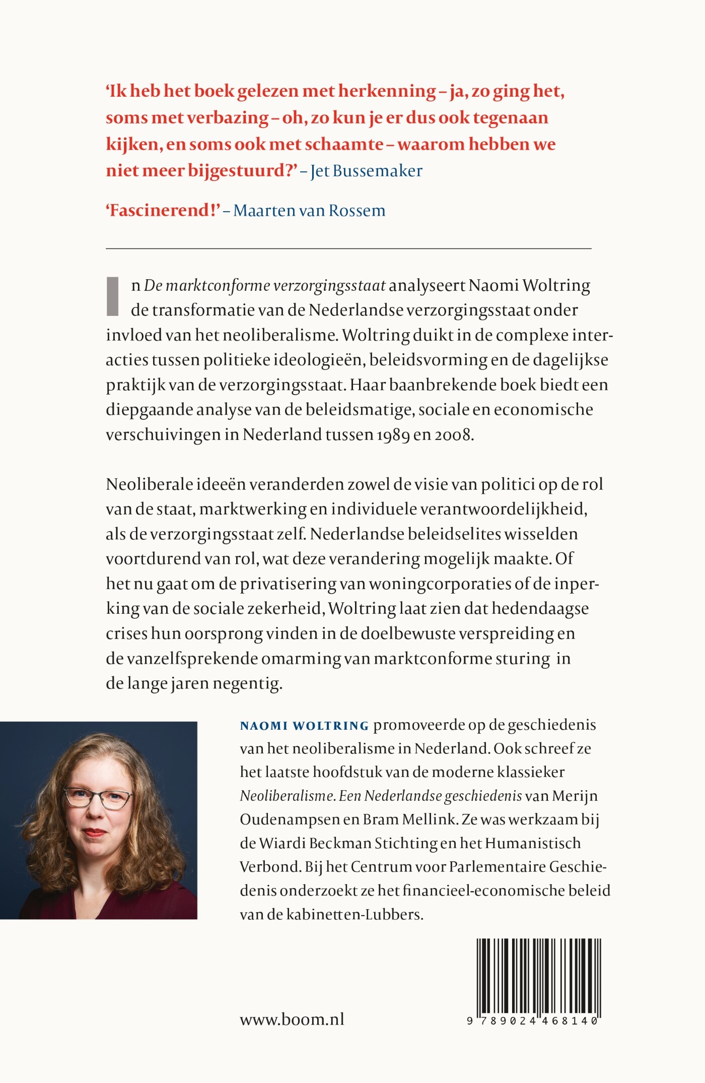 De marktconforme verzorgingsstaat achterkant