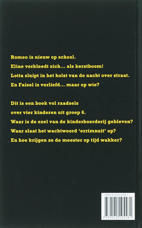 Het raadsel van groep 6 achterkant