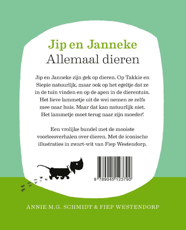 Allemaal dieren / Jip en Janneke achterkant