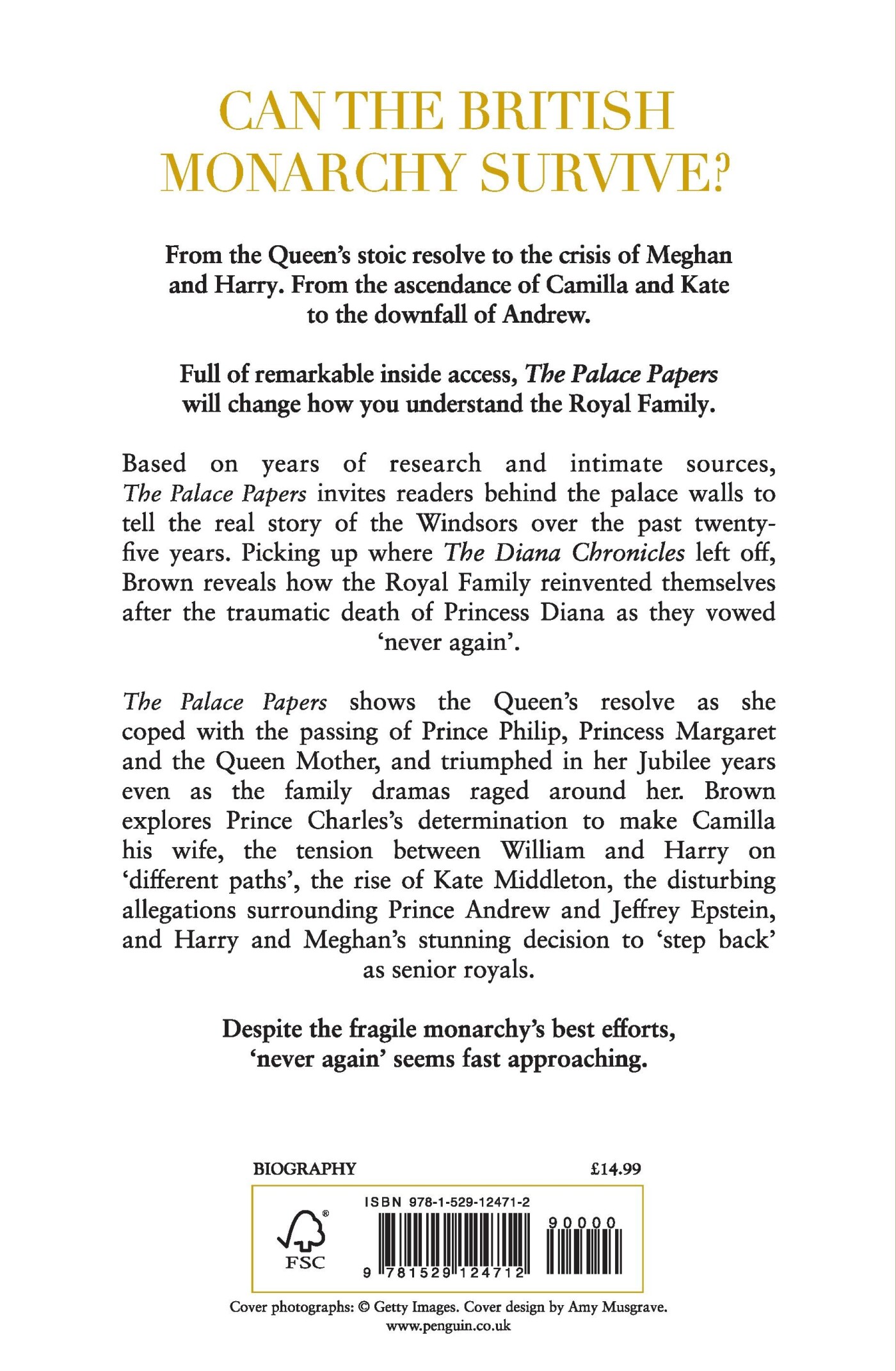 The Palace Papers achterkant