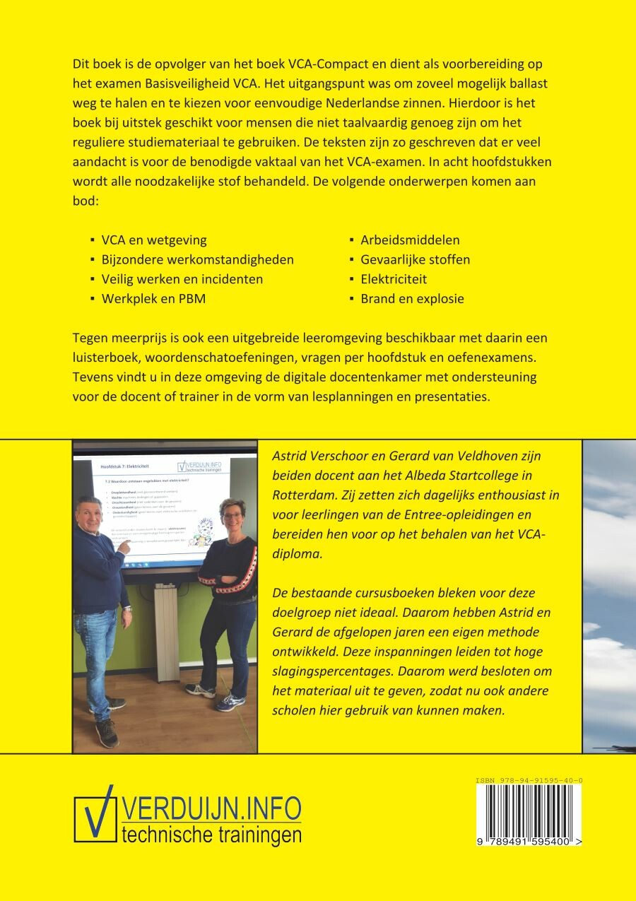 VCA in eenvoudig Nederlands achterkant