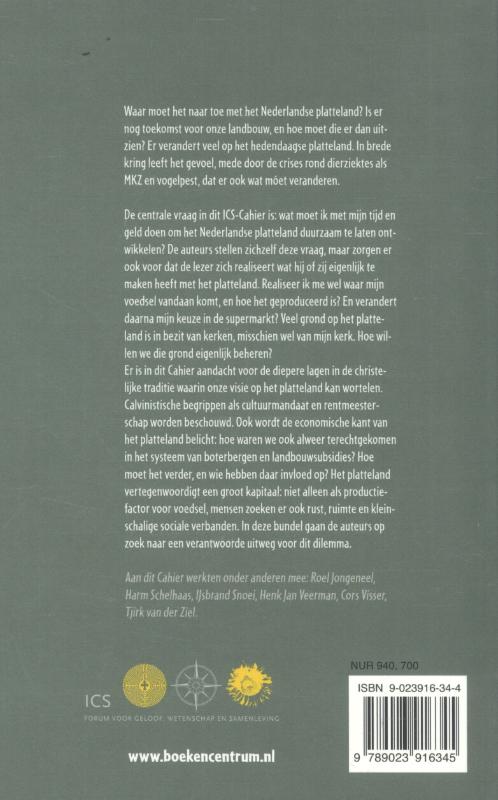 Mijn vlakke land / ICS-cahiers / 41 achterkant