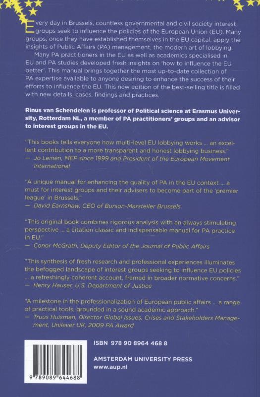 The Art of Lobbying the EU achterkant