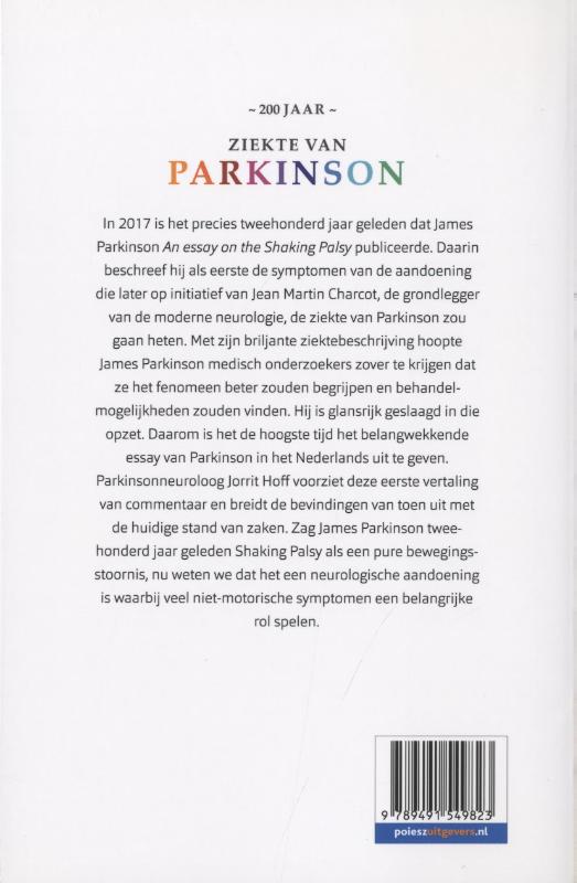 200 jaar Ziekte van Parkinson achterkant