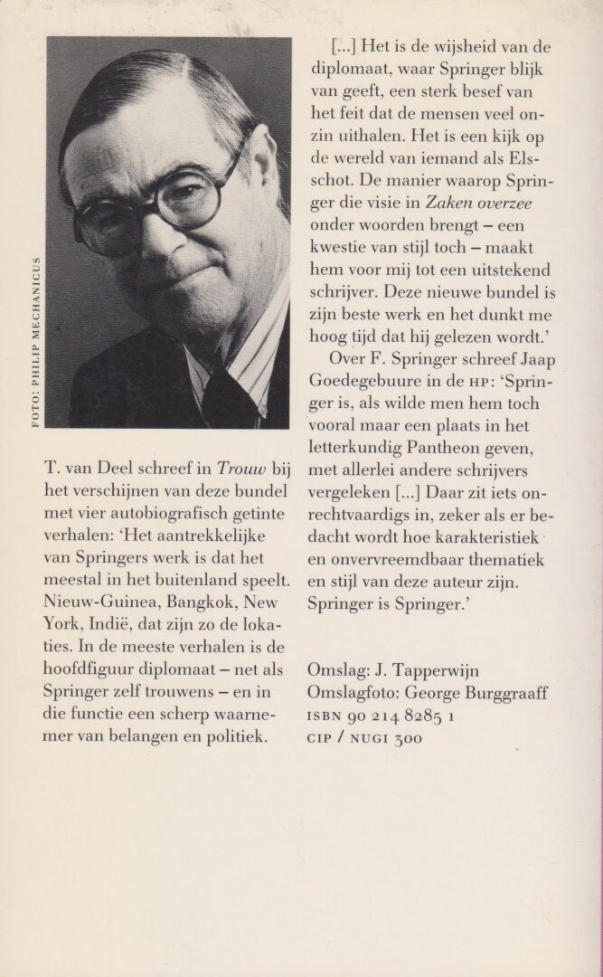 ZAKEN OVERZEE achterkant