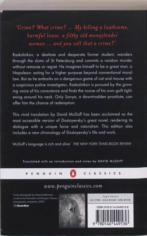 Crime and punishment achterkant