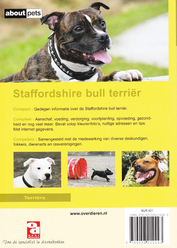 De Staffordshire bull terrier / Over Dieren / 185 achterkant