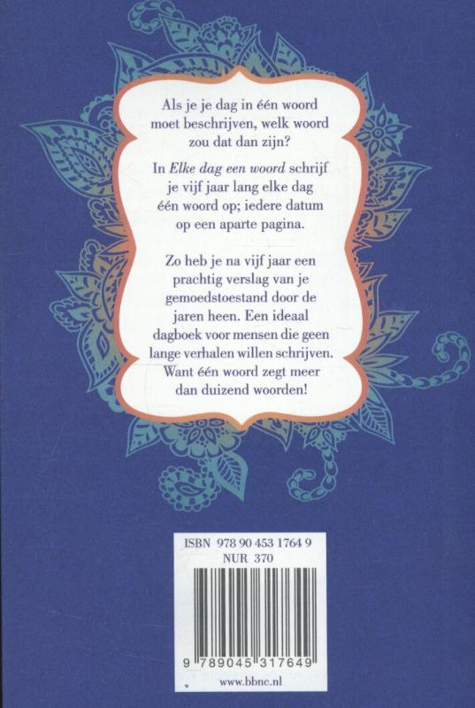 Elke dag een woord achterkant