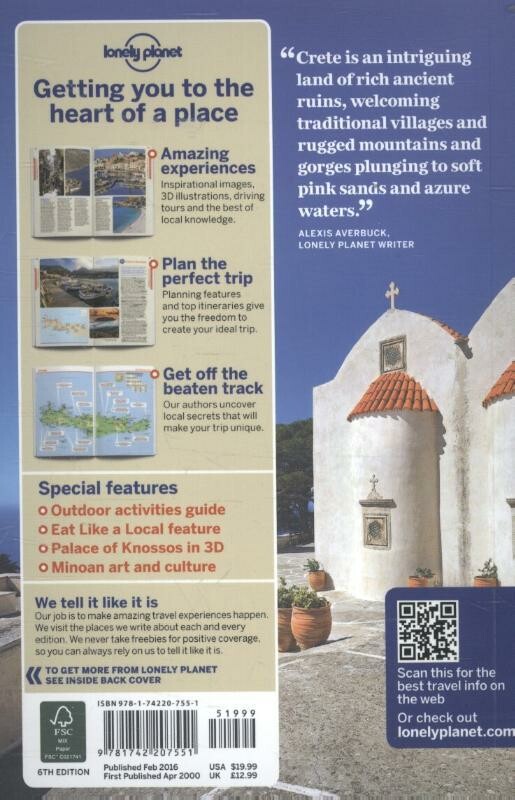 Lonely Planet Crete dr 3 achterkant