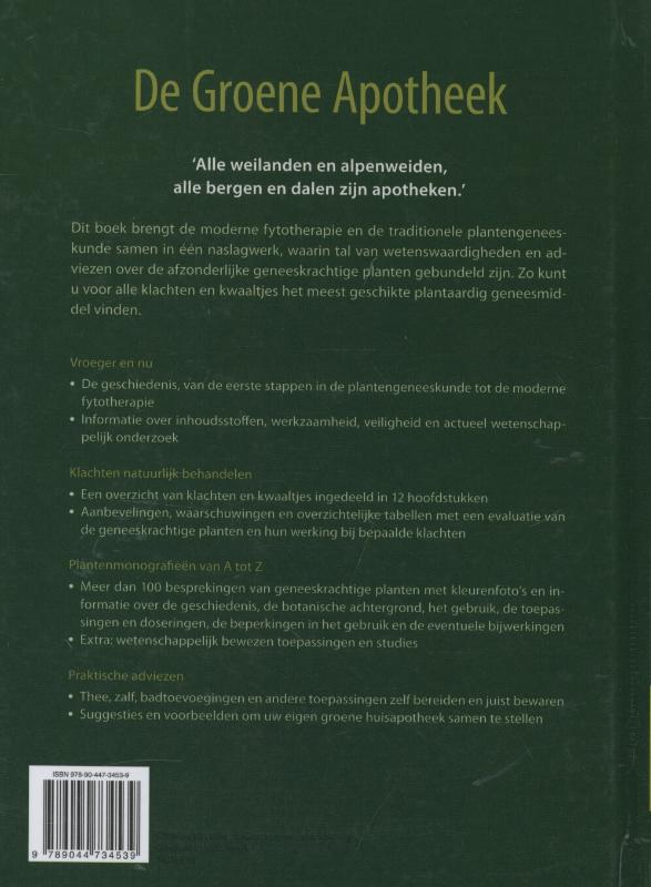 De groene apotheek achterkant