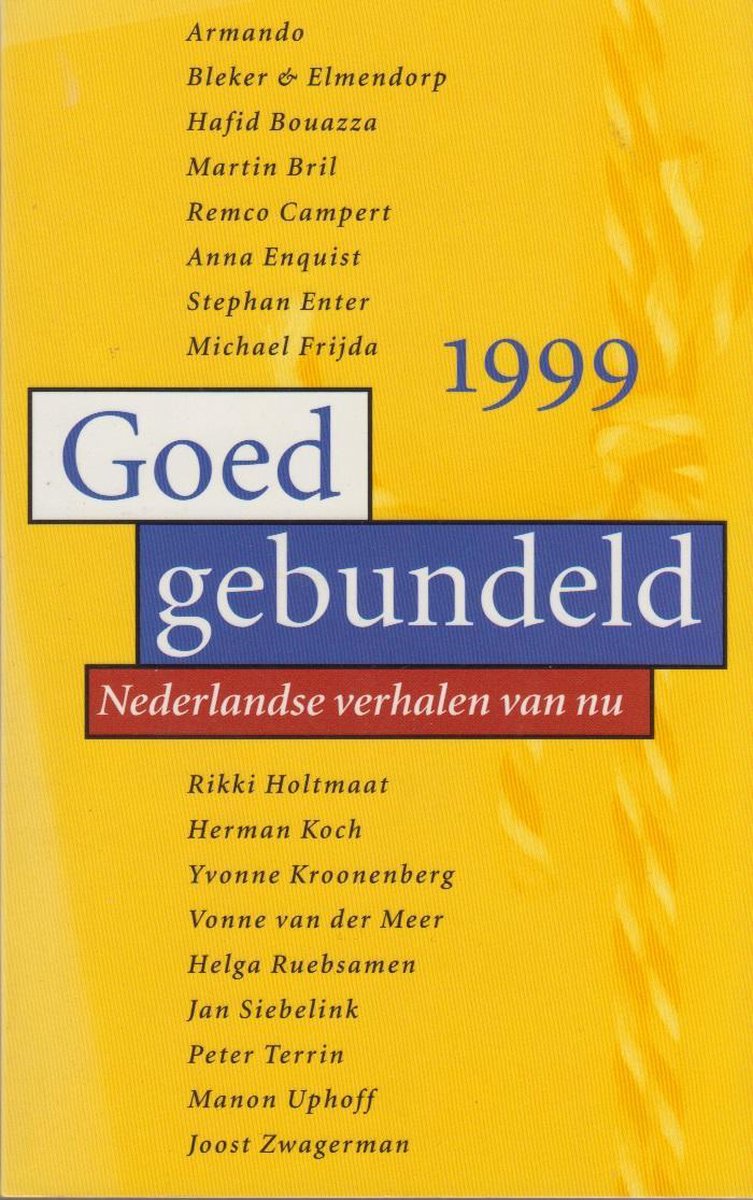 boekenbalie_9789029058674_cover Goed gebundeld 1999 Nederlandse verhalen van nu