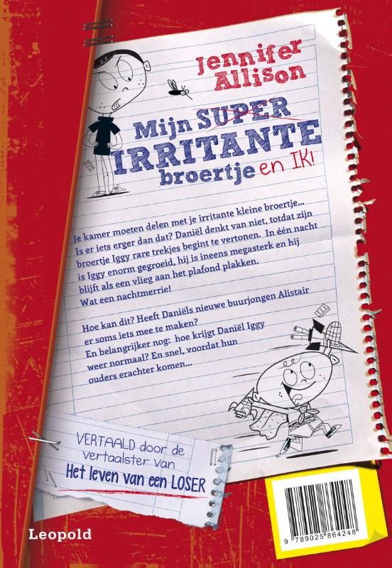 Mijn super irritante broertje en ik! achterkant