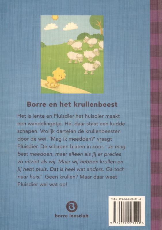 Borre Leesclub  -   Borre en het krullenbeest achterkant