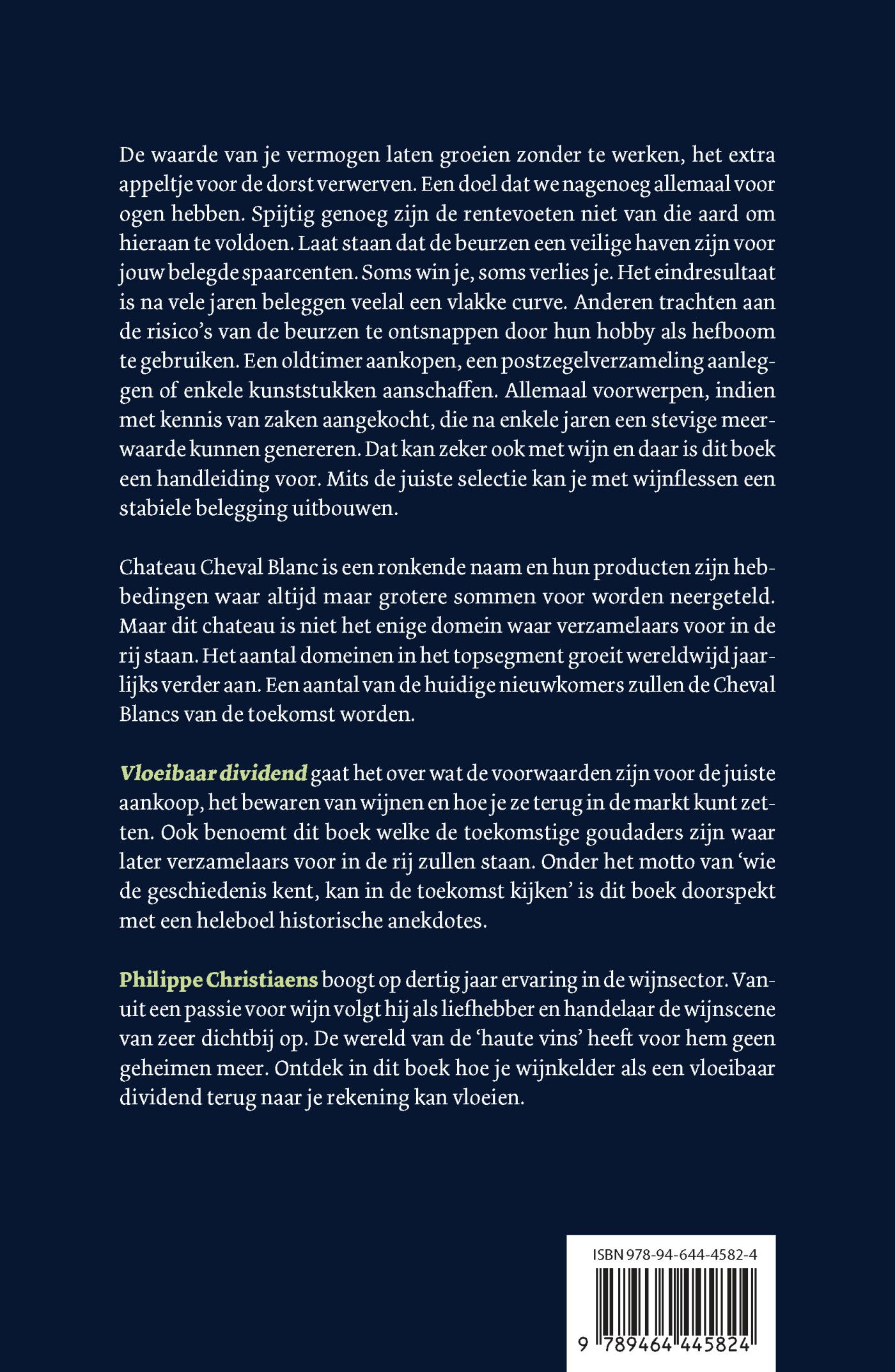 Vloeibaar dividend achterkant