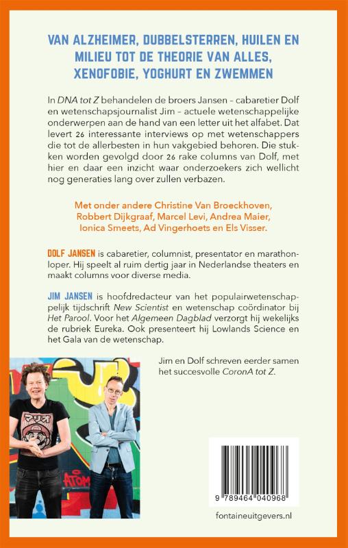 DNA tot Z DNA tot Z achterkant