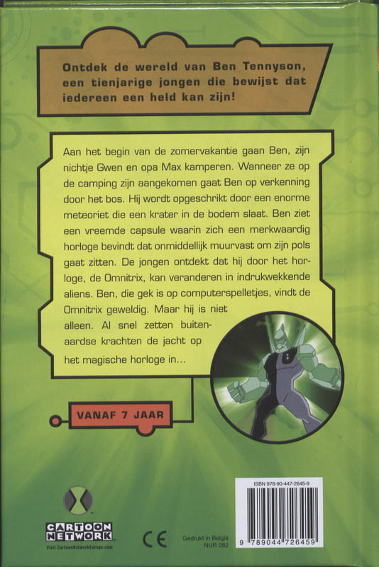 Ben 10 Jacht op de Omnitrix achterkant