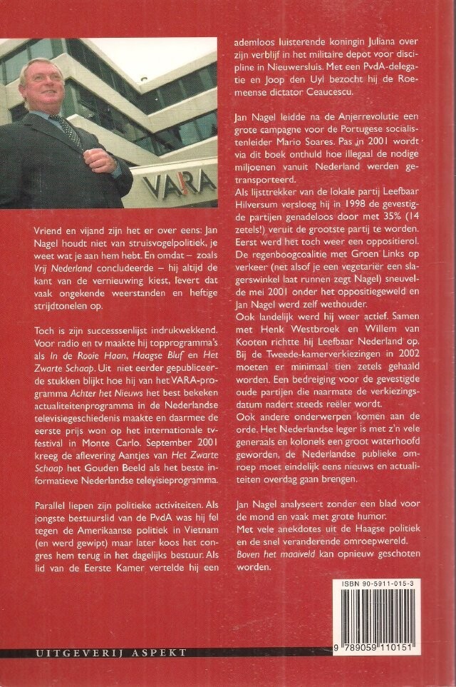 BOVEN HET MAAIVELD achterkant