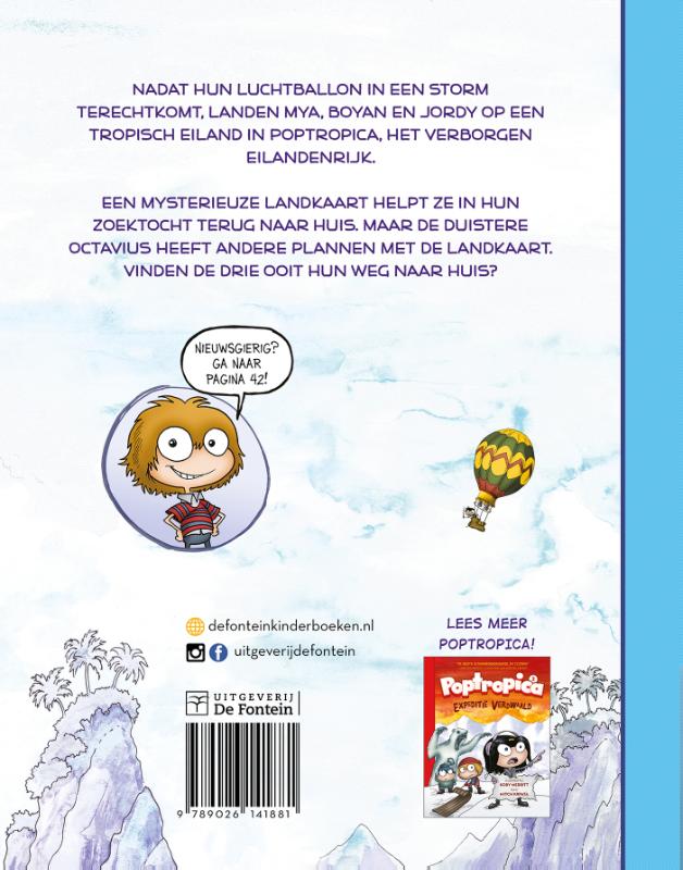 Het geheim van de landkaart / Poptropica achterkant