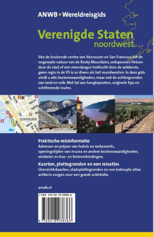 Verenigde Staten NoordWest / ANWB wereldreisgids achterkant