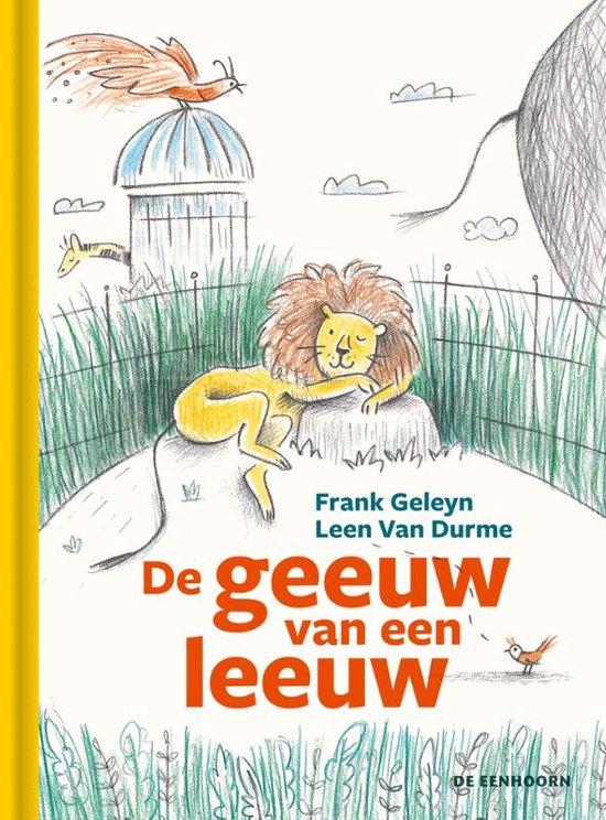 De geeuw van een leeuw