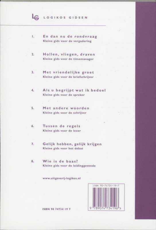 Met andere woorden / Logikos gidsen / 5 achterkant