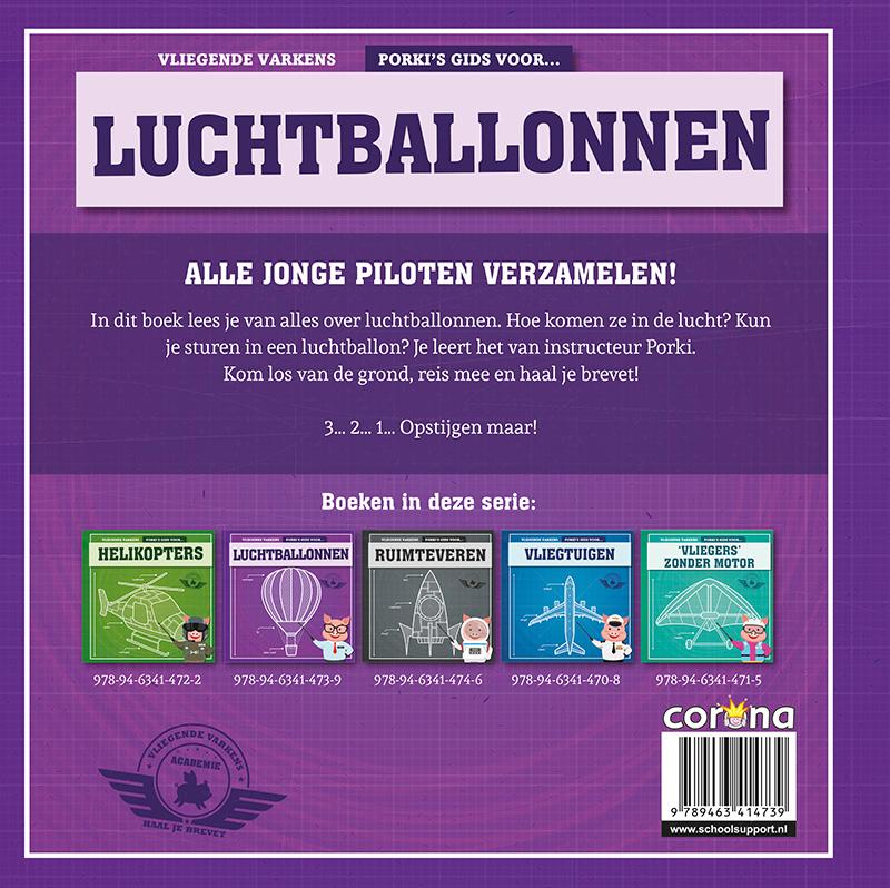 Porky's gids voor luchtballonnen / Vliegende varkens achterkant
