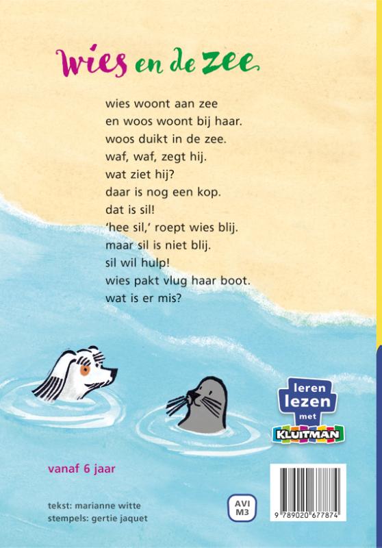 wies en de zee / Leren lezen met Kluitman achterkant