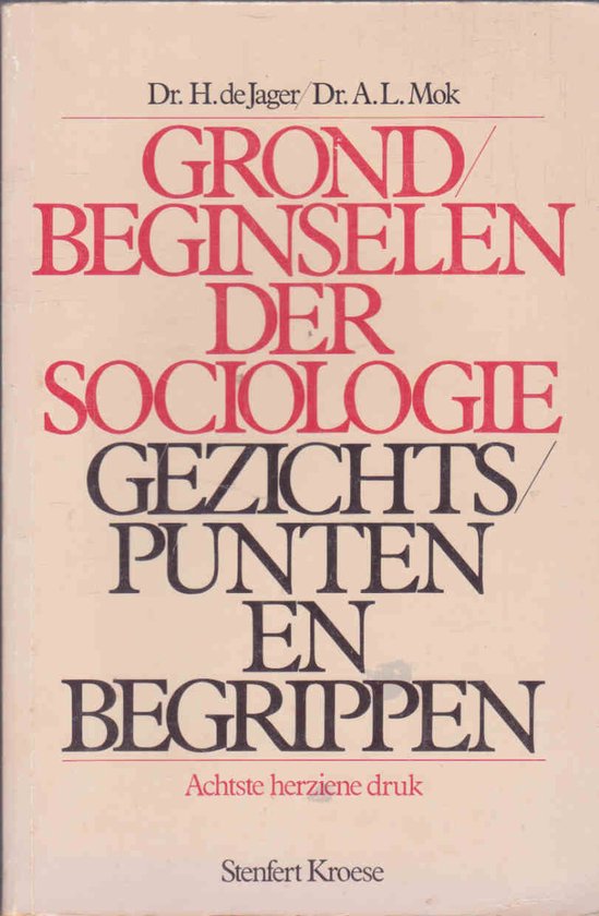 GRONDBEGINSELEN DER SOCIOLOGIE