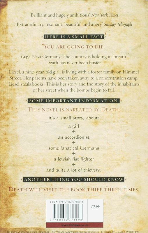 Book Thief achterkant