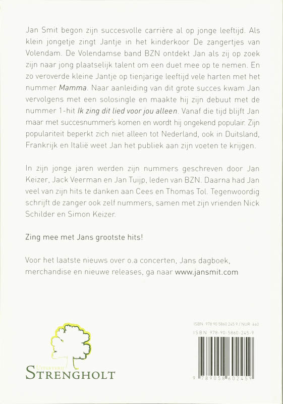 Songteksten Jan Smit achterkant
