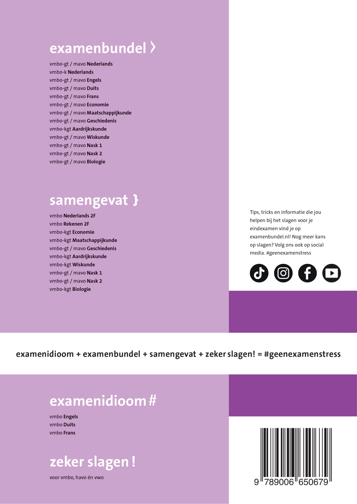 Examenbundel / vmbo-gt/mavo Wiskunde 2024/2025 achterkant