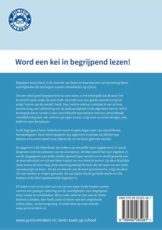 Begrijpend lezen / Oefenboek / 1 achterkant
