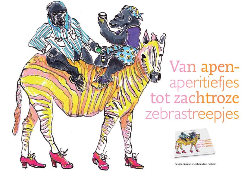 Van apenaperitiefjes tot zachtroze zebrastreepjes