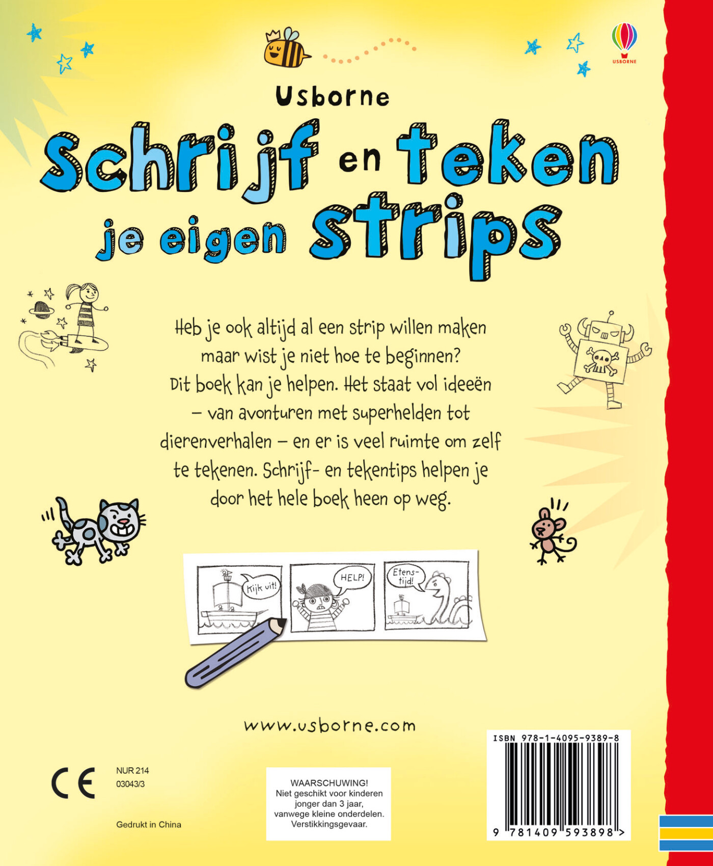 Schrijf en teken je eigen strips achterkant
