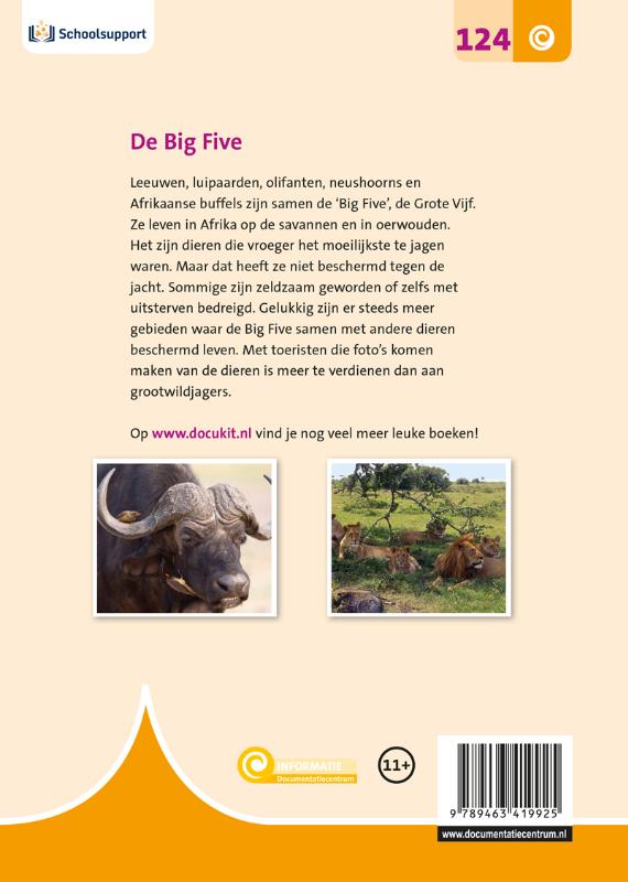 De Big Five / Informatie / 124 achterkant