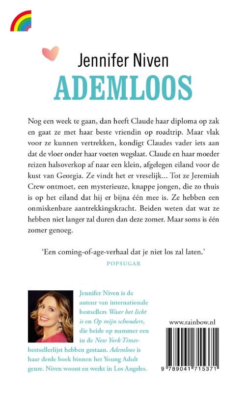 Ademloos / Rainbow pocketboeken / 1536 achterkant