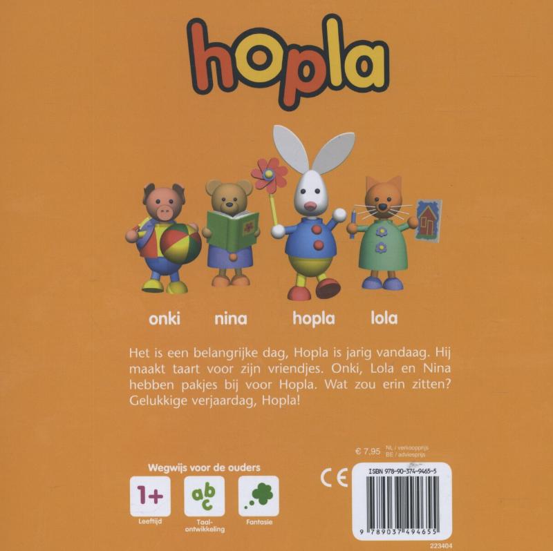 Hopla is jarig / Hopla / 0 achterkant