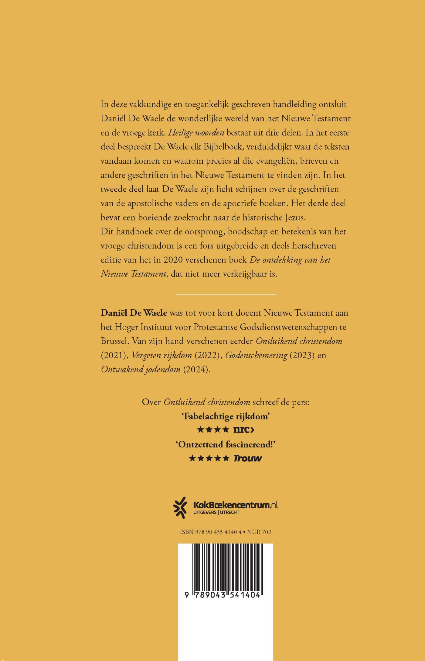 Heilige woorden achterkant