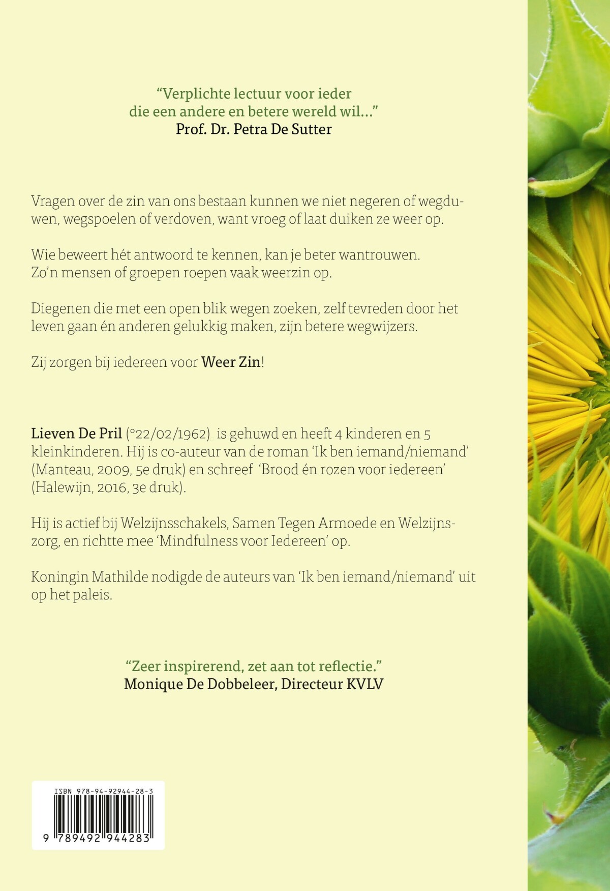 Weer Zin achterkant