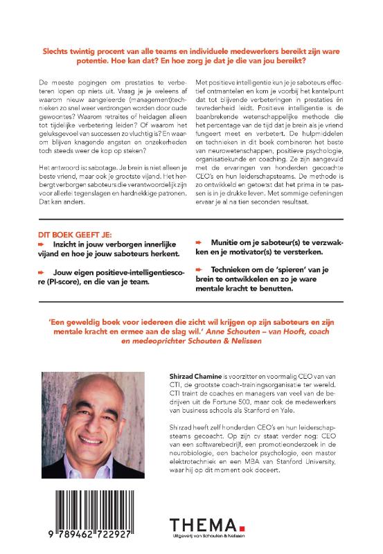 Positieve intelligentie achterkant