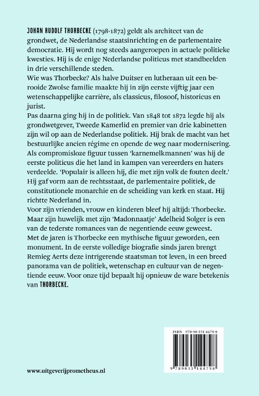 Thorbecke wil het achterkant